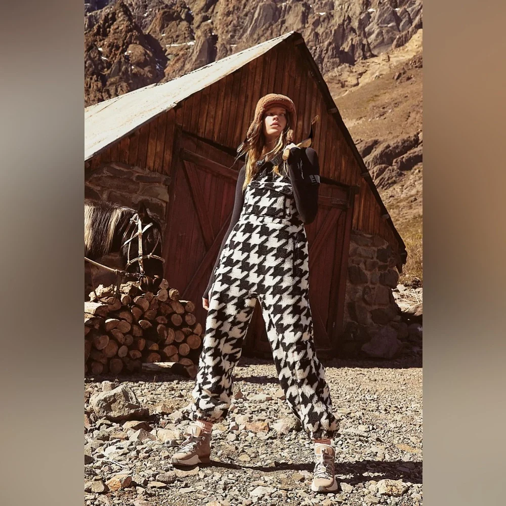 NWT Free People Movement Hit The Slopes Printed Salopette - Picture 4 of 16